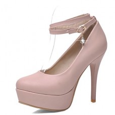 Women's Shoes Round Toe Stiletto Heel Pumps with Buckle Shoes More Colors available