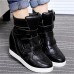 Women's Sneakers Spring / Fall Wedges Leatherette Outdoor / Casual Wedge Heel Buckle Black / White Others