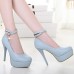 Women's Shoes Round Toe Stiletto Heel Pumps with Buckle Shoes More Colors available