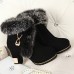 Women's Boots Fall / Winter Snow Boots / Fashion Boots Leather Outdoor / Casual Chunky Heel Zipper