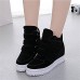 Women's Sneakers Spring / Fall Wedges Fleece Outdoor / Casual Wedge Heel Buckle Black / Blue / Red / Gray Others