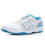 Women‘s Running Athletic Shoes Fall Comfort PU / Tulle Athletic Platform Lace-up Blue Badminton