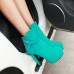 Women's Boots Spring / Fall / Winter Platform / Fashion Boots Leatherette Outdoor / Casual Chunky Heel Crystal / Bowknot