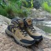 Hiking Women's/Men's Shoes Leather Brown/Green/Gray