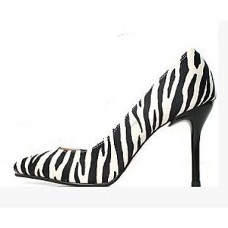 Women's Spring / Summer / Fall Heels Satin / Leather Office & Career / Dress / Party & Evening Stiletto Heel Animal Print