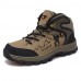 Hiking Women's/Men's Shoes Leather Brown/Green/Gray