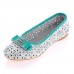 Women's Spring / Summer Comfort / Ballerina Leather Outdoor / Casual Flat Heel Bowknot / Sparkling GlitterBlue / Yellow / Green / Red /