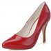 Women's Spring / Summer / Fall Heels / Pointed Toe Patent Leather Dress Stiletto Heel Red / White / Beige