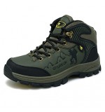 Hiking Women's/Men's Shoes Leather Brown/Green/Gray