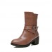 Women's ShoesChunky Heel Round Toe/Closed Toe Boots