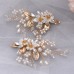 Elegant Flower Pearl Design Wedding Shoe Buckles