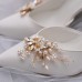 Elegant Flower Pearl Design Wedding Shoe Buckles