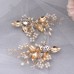 Elegant Flower Pearl Design Wedding Shoe Buckles