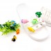 Neutral Fashion New 3D Cute Pet Pvc Shoe Buckle Plant Floral Decoration Accessories