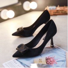 Women Fashion Sexy Solid Color Pointed Pumps