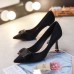 Women Fashion Sexy Solid Color Pointed Pumps