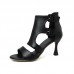 Summer Women Fashion Plus Size Open Toe Belt Buckle Heel Zipper High Heel Sandals