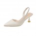 Summer Women Fashion Pointed Toe Heel Openwork High Heels