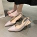 Summer Women Fashion Pointed Toe Heel Openwork High Heels