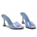 Summer Women Fashion Plus Size Candy Color Transparent High Heel Slippers