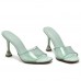 Summer Women Fashion Plus Size Candy Color Transparent High Heel Slippers