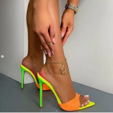 Street Women Sexy Multicolor Pointed High Heels